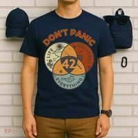 42 Answer To Life The Universe And Everything DonT Panic T-Shirt thumb 6