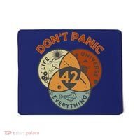 42 Answer To Life The Universe And Everything DonT Panic Mousepad thumb 0