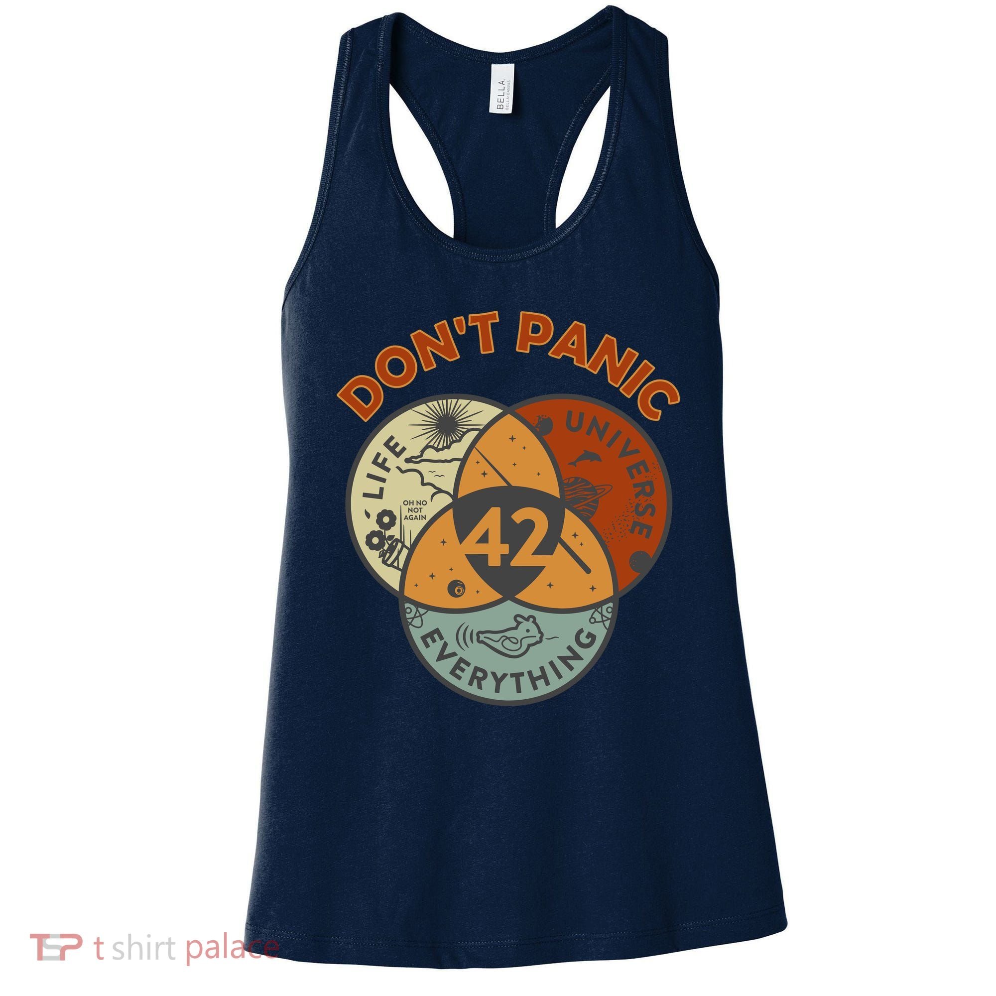 42 Answer To Life The Universe And Everything DonT Panic Women's Tank Top