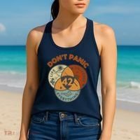 42 Answer To Life The Universe And Everything DonT Panic Women's Tank Top thumb 2
