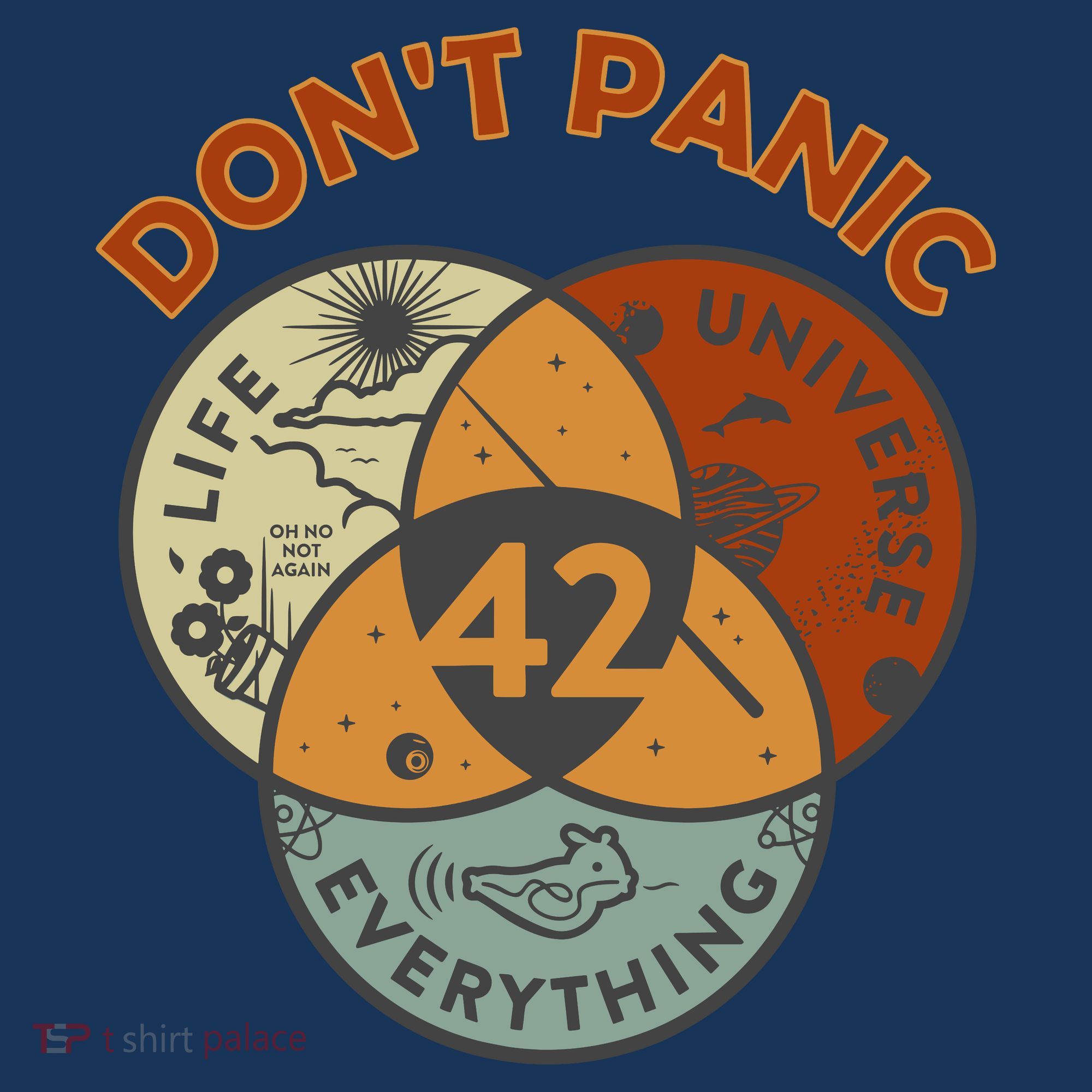 42 Answer To Life The Universe And Everything DonT Panic Baby Bodysuit