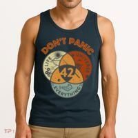 42 Answer To Life The Universe And Everything DonT Panic Tank Top thumb 3