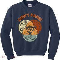 42 Answer To Life The Universe And Everything DonT Panic Kids Sweatshirt thumb 0