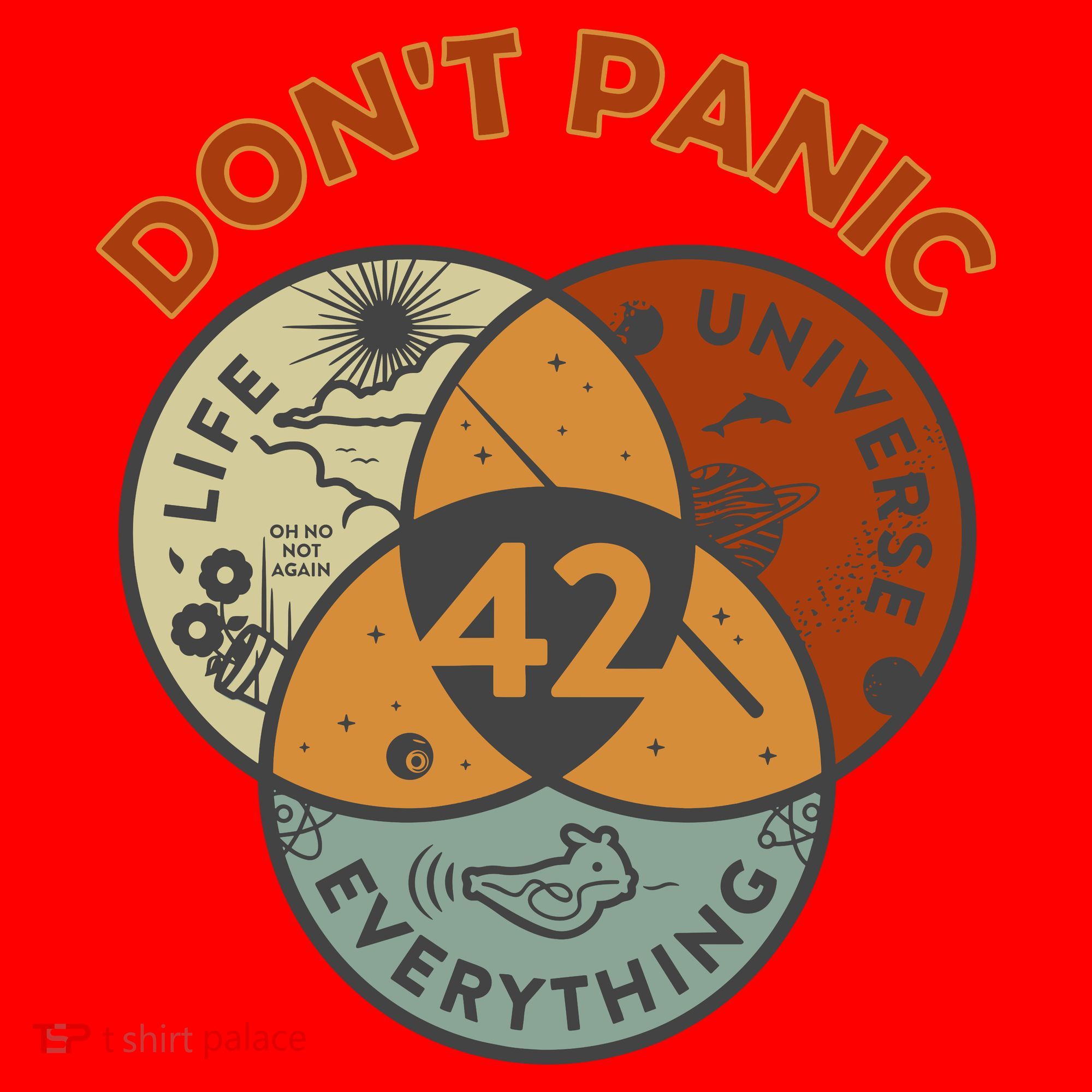 42 Answer To Life The Universe And Everything DonT Panic Santa Hat