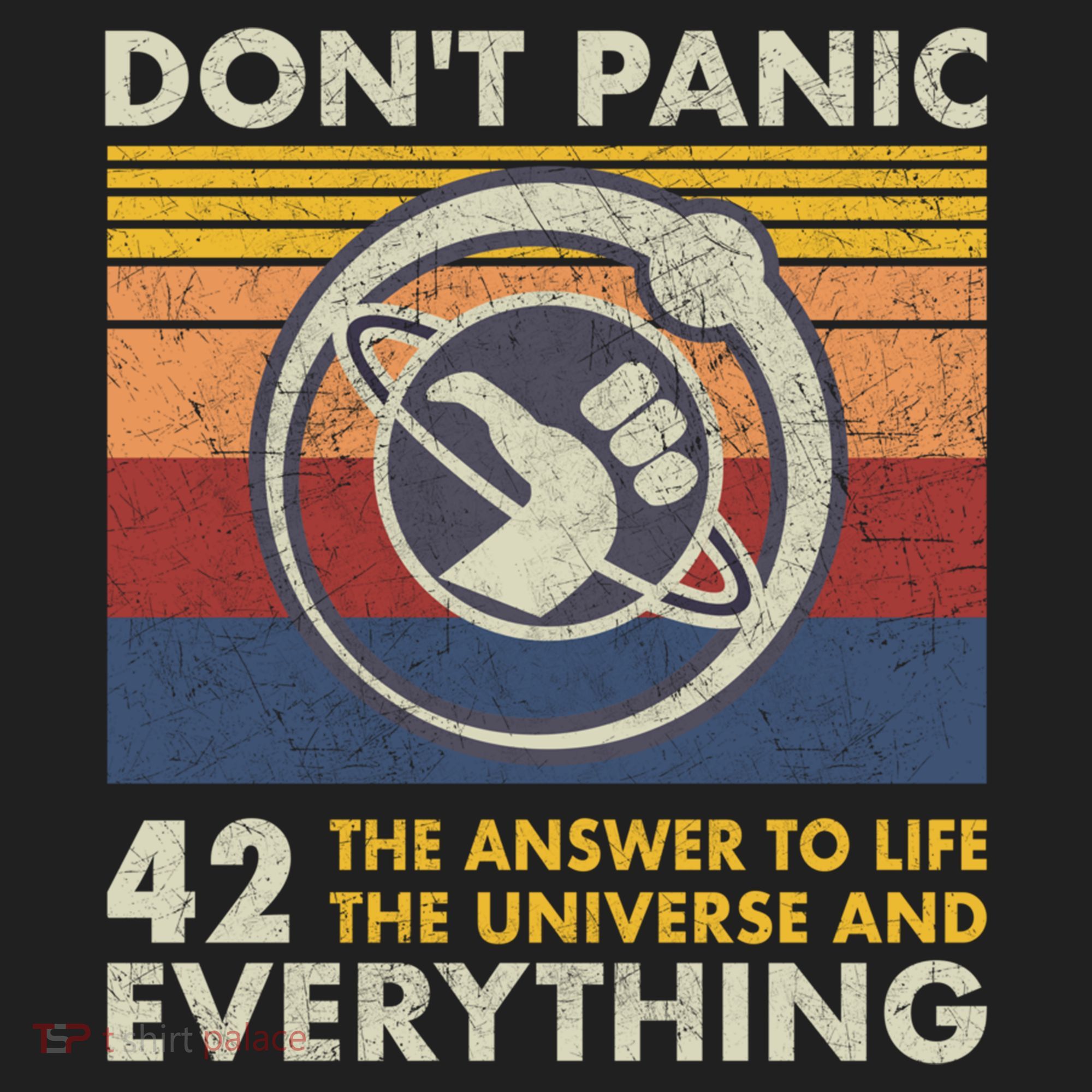 42 Answer To All Questions Gift Life Universe Everything Funny Gift Golf Towel