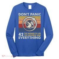 42 Answer To All Questions Gift Life Universe Everything Funny Gift Long Sleeve Shirt thumb 0