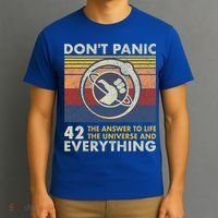 42 Answer To All Questions Gift Life Universe Everything Funny Gift T-Shirt thumb 3