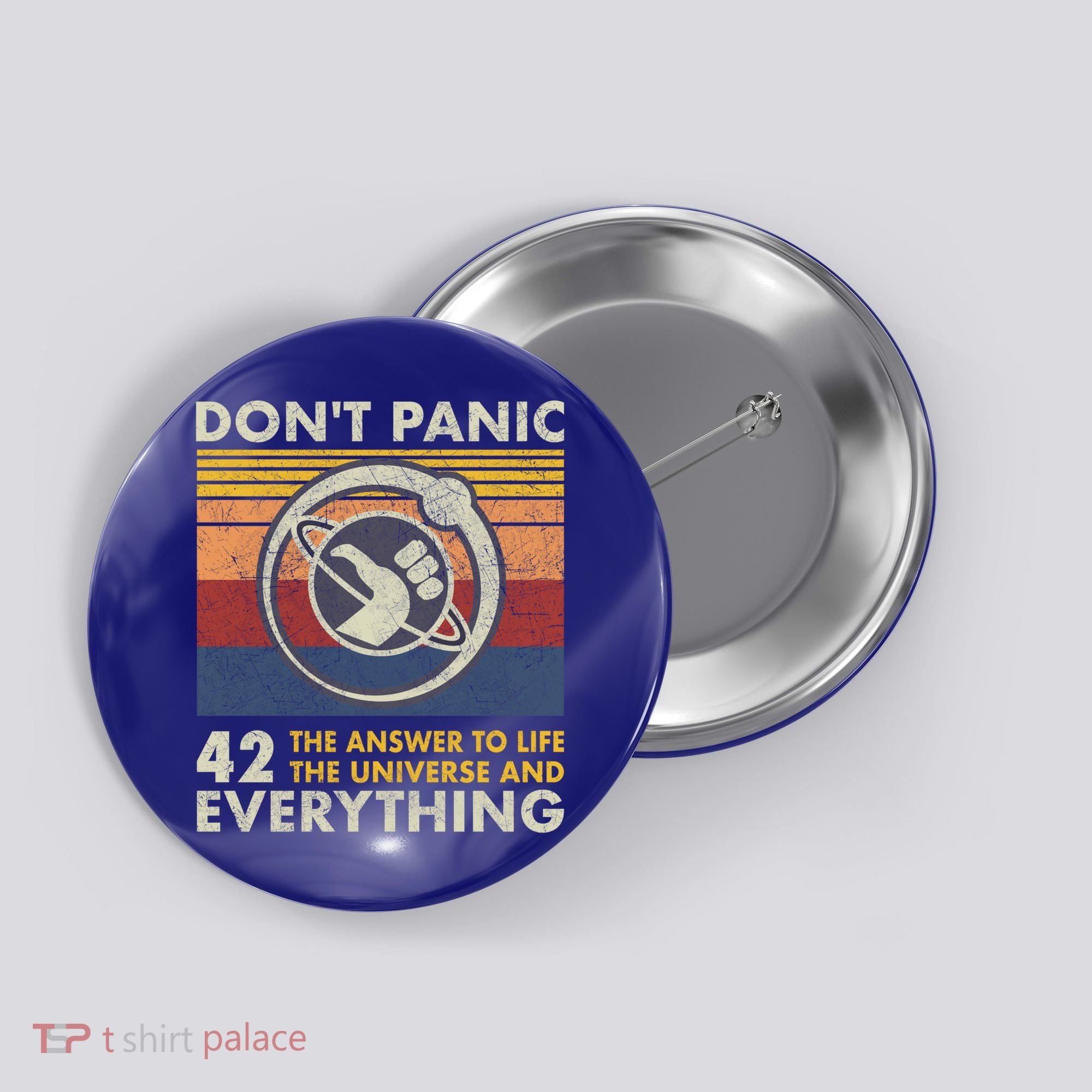 42 Answer To All Questions Gift Life Universe Everything Funny Gift Button