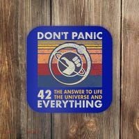 42 Answer To All Questions Gift Life Universe Everything Funny Gift Coaster thumb 0