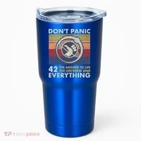 42 Answer To All Questions Gift Life Universe Everything Funny Gift Tumbler thumb 0