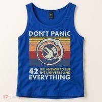 42 Answer To All Questions Gift Life Universe Everything Funny Gift Tank Top thumb 2