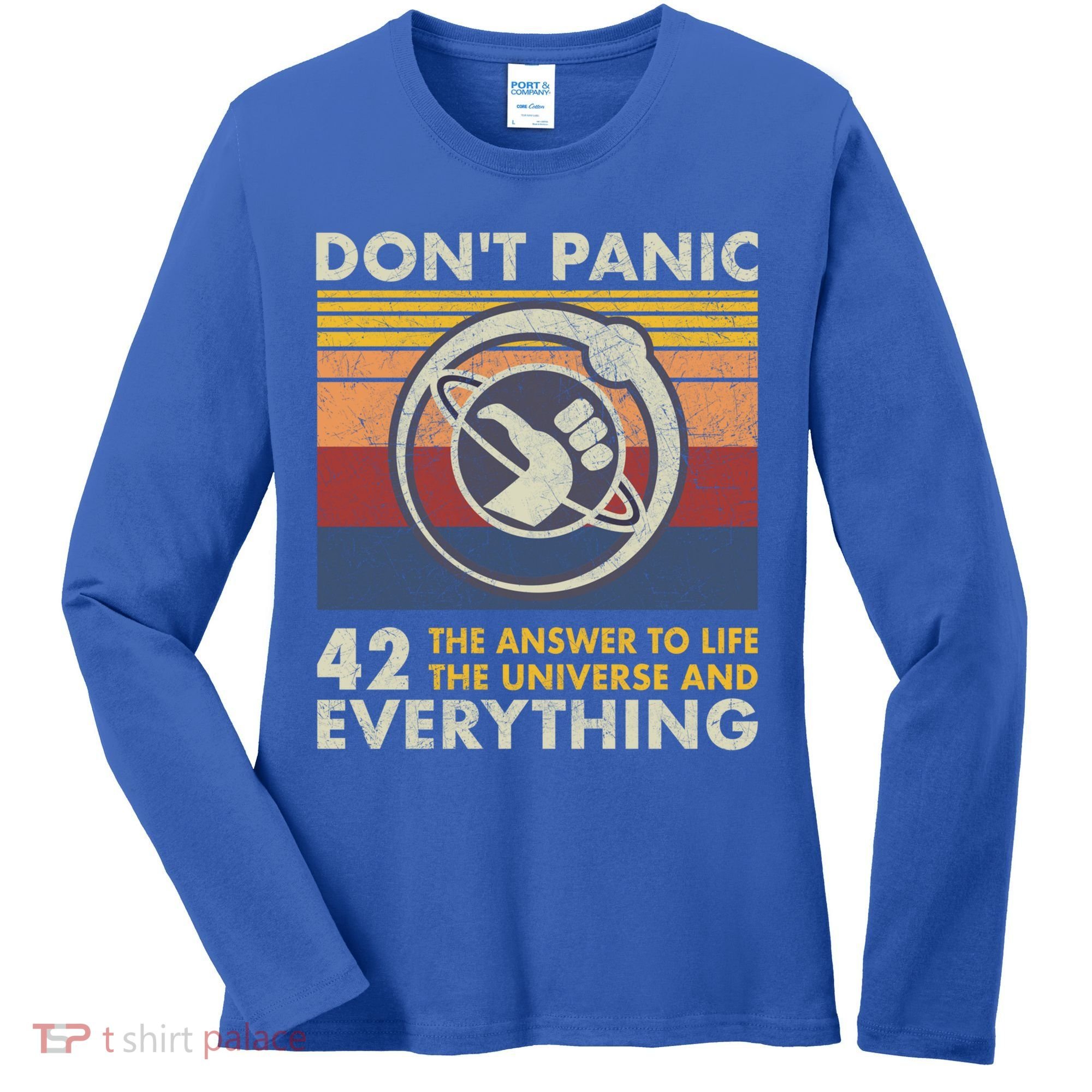 42 Answer To All Questions Gift Life Universe Everything Funny Gift Women's Long Sleeve Shirt