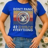 42 Answer To All Questions Gift Life Universe Everything Funny Gift Women's T-Shirt thumb 2