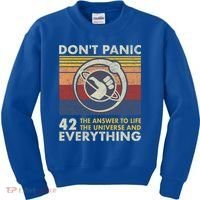 42 Answer To All Questions Gift Life Universe Everything Funny Gift Kids Sweatshirt thumb 0