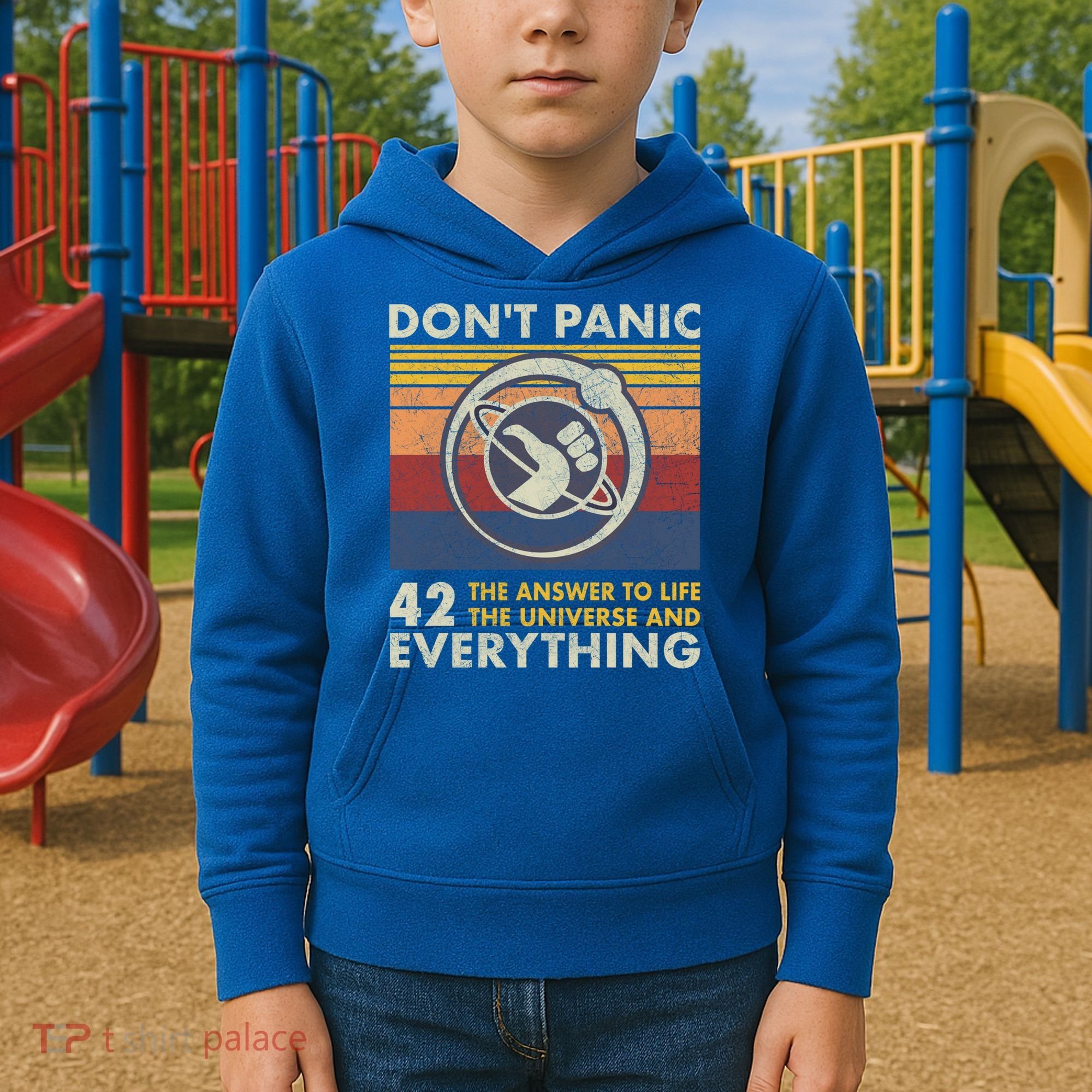 42 Answer To All Questions Gift Life Universe Everything Funny Gift Kids Hoodie