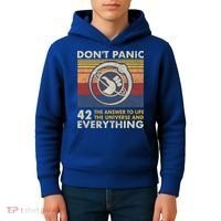 42 Answer To All Questions Gift Life Universe Everything Funny Gift Kids Hoodie thumb 4
