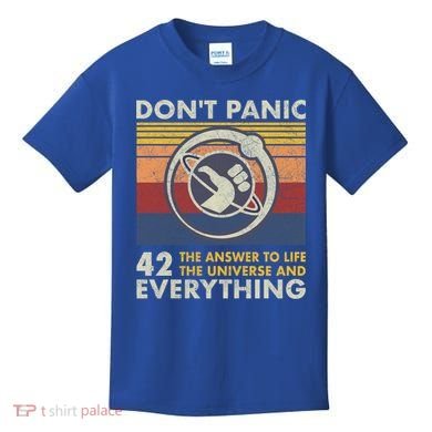 42 Answer To All Questions Gift Life Universe Everything Funny Gift Kids T-Shirt