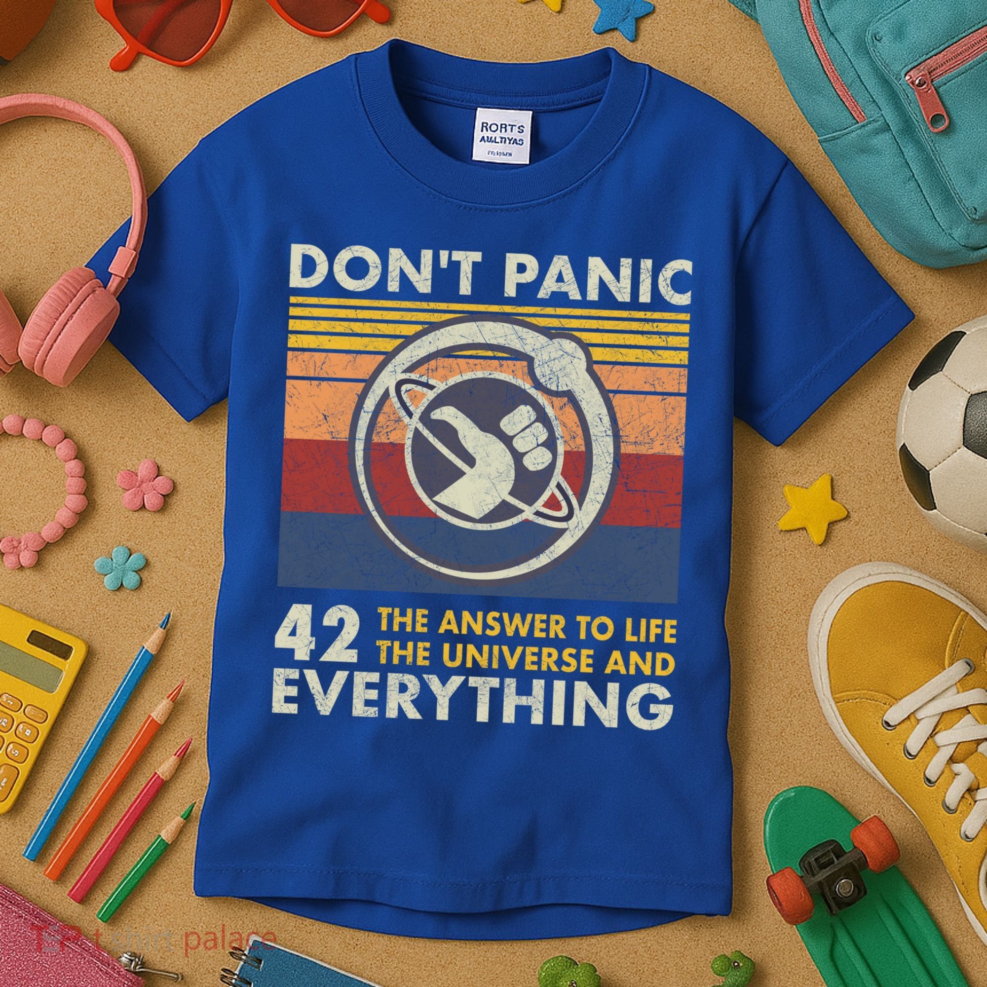 42 Answer To All Questions Gift Life Universe Everything Funny Gift Kids T-Shirt