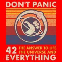 42 Answer To All Questions Gift Life Universe Everything Funny Gift Santa Hat thumb 1