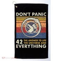 42 Answer To All Questions Life Universe Everything Golf Towel thumb 0