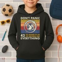 42 Answer To All Questions Life Universe Everything Kids Hoodie thumb 2