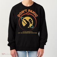 42 Answer To Life The Universe And Everything DonT Panic Women's Sweatshirt thumb 0