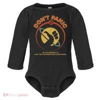 42 Answer To Life The Universe And Everything DonT Panic Baby Long Sleeve Bodysuit thumb 0