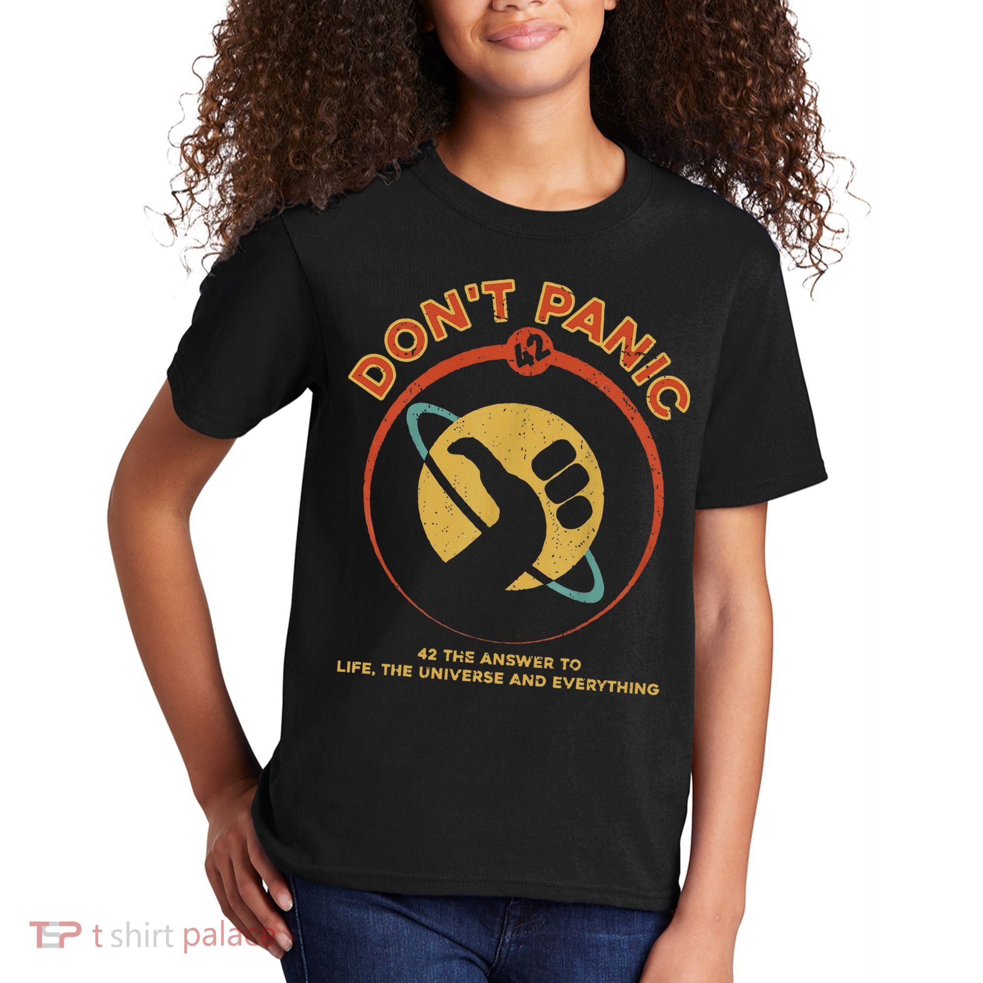 42 Answer To Life The Universe And Everything DonT Panic Kids T-Shirt
