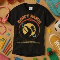 42 Answer To Life The Universe And Everything DonT Panic Kids T-Shirt thumb 3