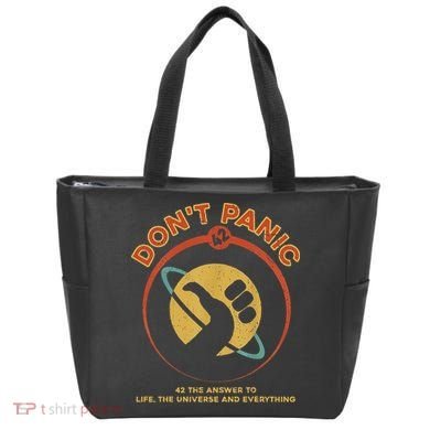 42 Answer To Life The Universe And Everything DonT Panic Tote Bag