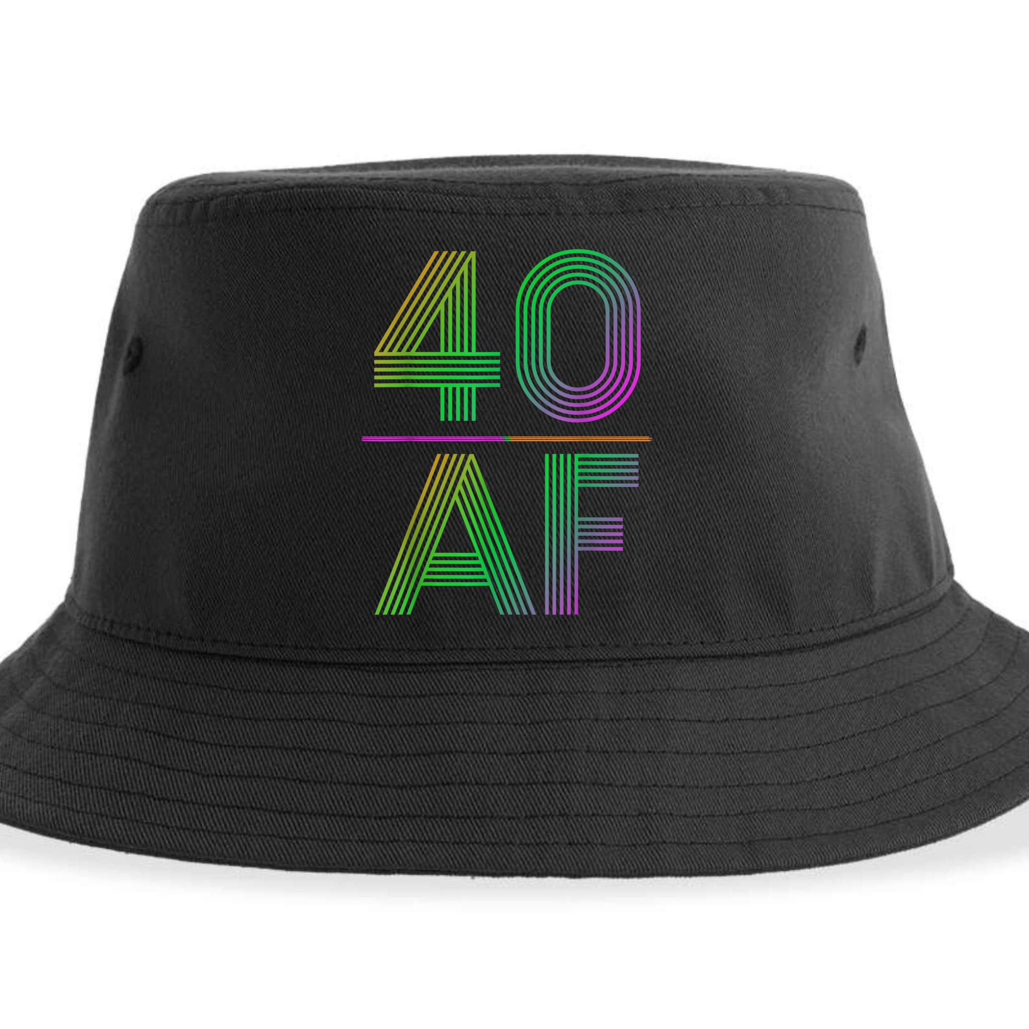 40 Af Vintage 40th Birthday Funny Gift Sustainable Bucket Hat