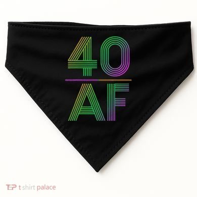 40 AF Vintage 40th Birthday Gift USA-Made Doggie Bandana