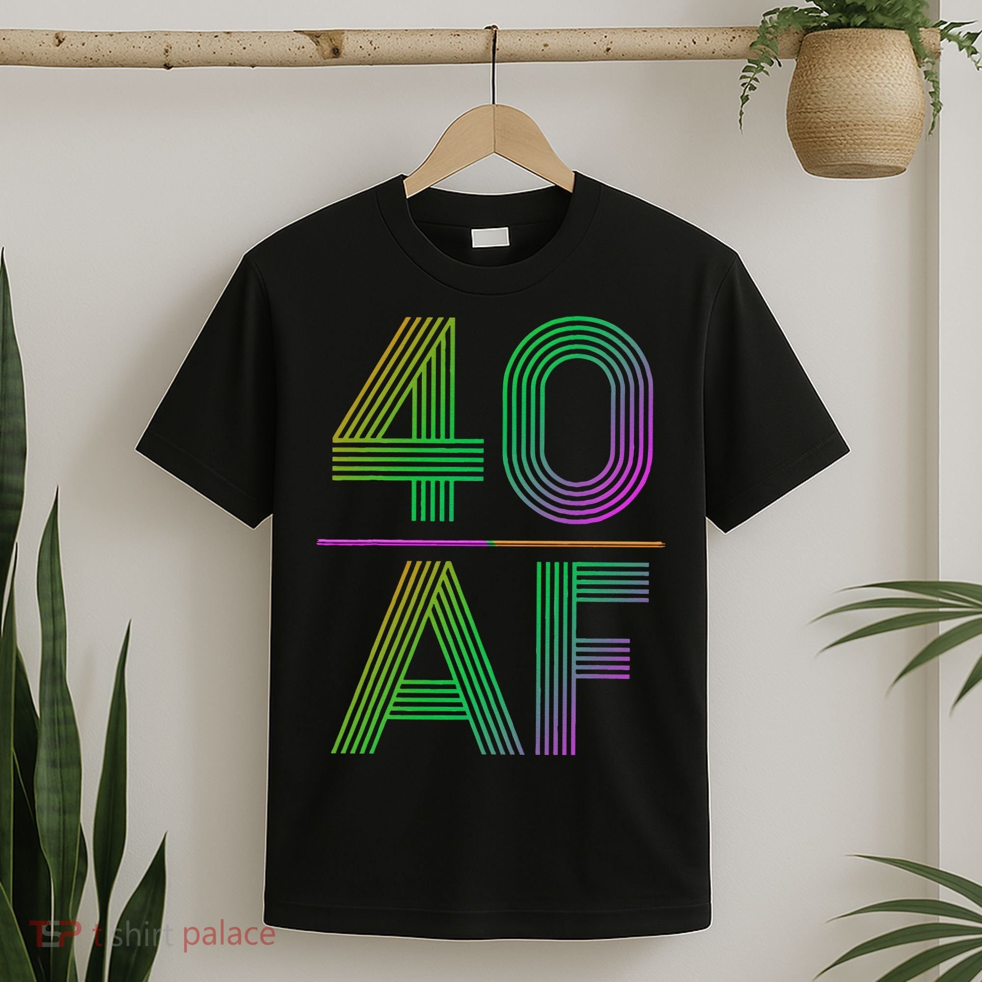 40 AF Vintage 40th Birthday Gift T-Shirt