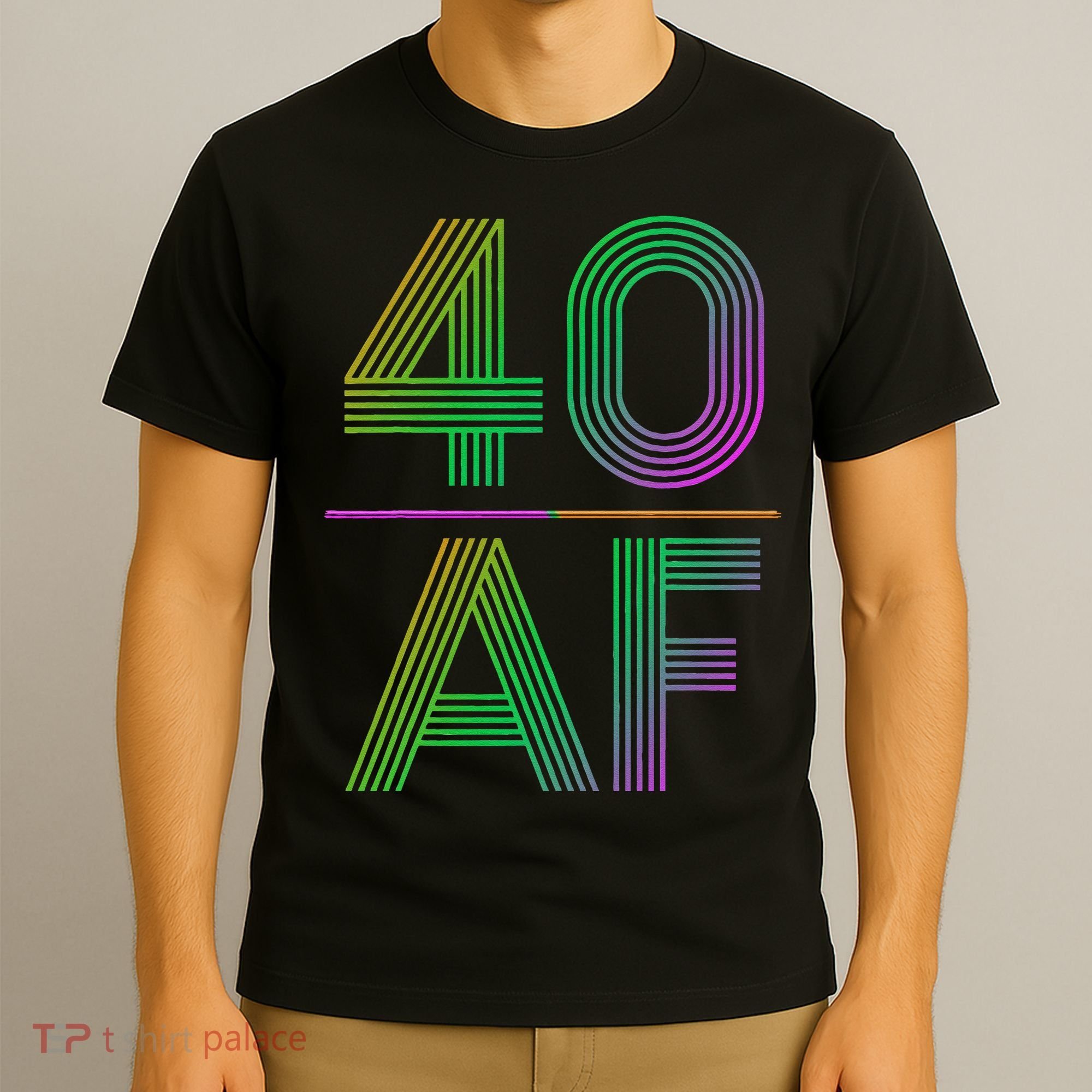 40 AF Vintage 40th Birthday Gift T-Shirt