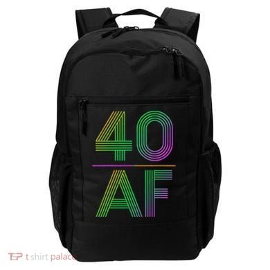 40 AF Vintage 40th Birthday Gift Backpack