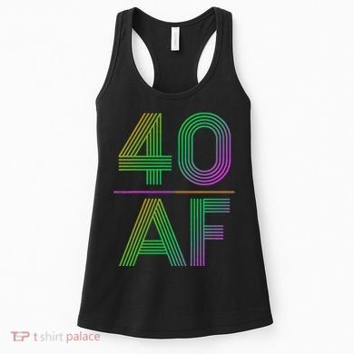 40 AF Vintage 40th Birthday Gift Women's Tank Top