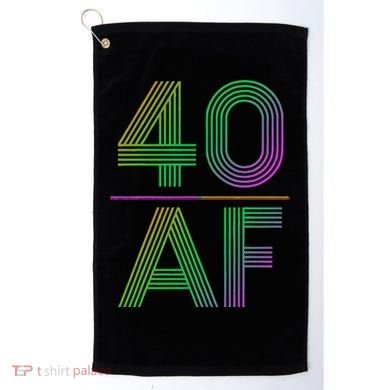40 AF Vintage 40th Birthday Gift Golf Towel