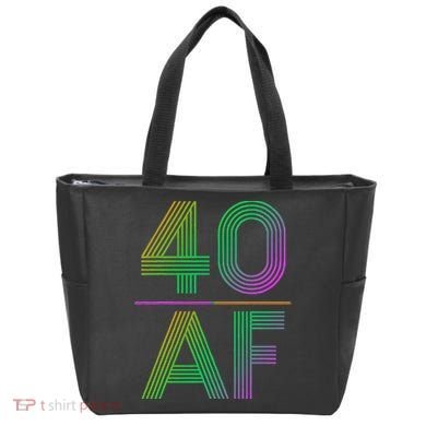 40 AF Vintage 40th Birthday Gift Tote Bag