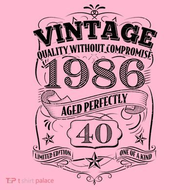 40th Birthday 1986 Vintage Quality Without Compromise  Hoodie