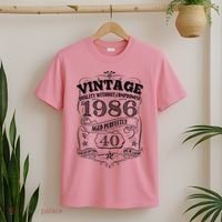 40th Birthday 1986 Vintage Quality Without Compromise  T-Shirt thumb 2