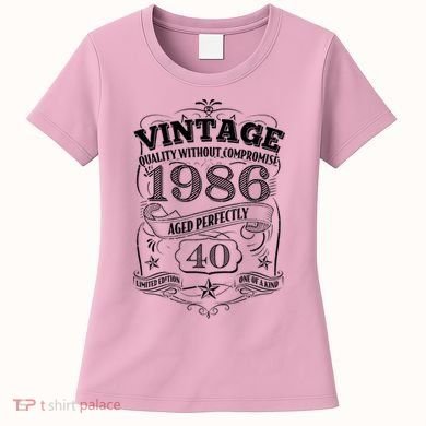 40th Birthday 1986 Vintage Quality Without Compromise  Women's T-Shirt