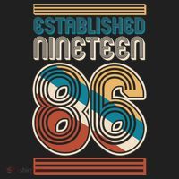 40th Birthday 1986 Established Nineteen 86 Tumbler thumb 3
