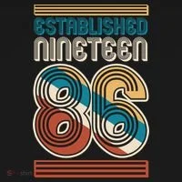 40th Birthday 1986 Established Nineteen 86 Ornament thumb 1
