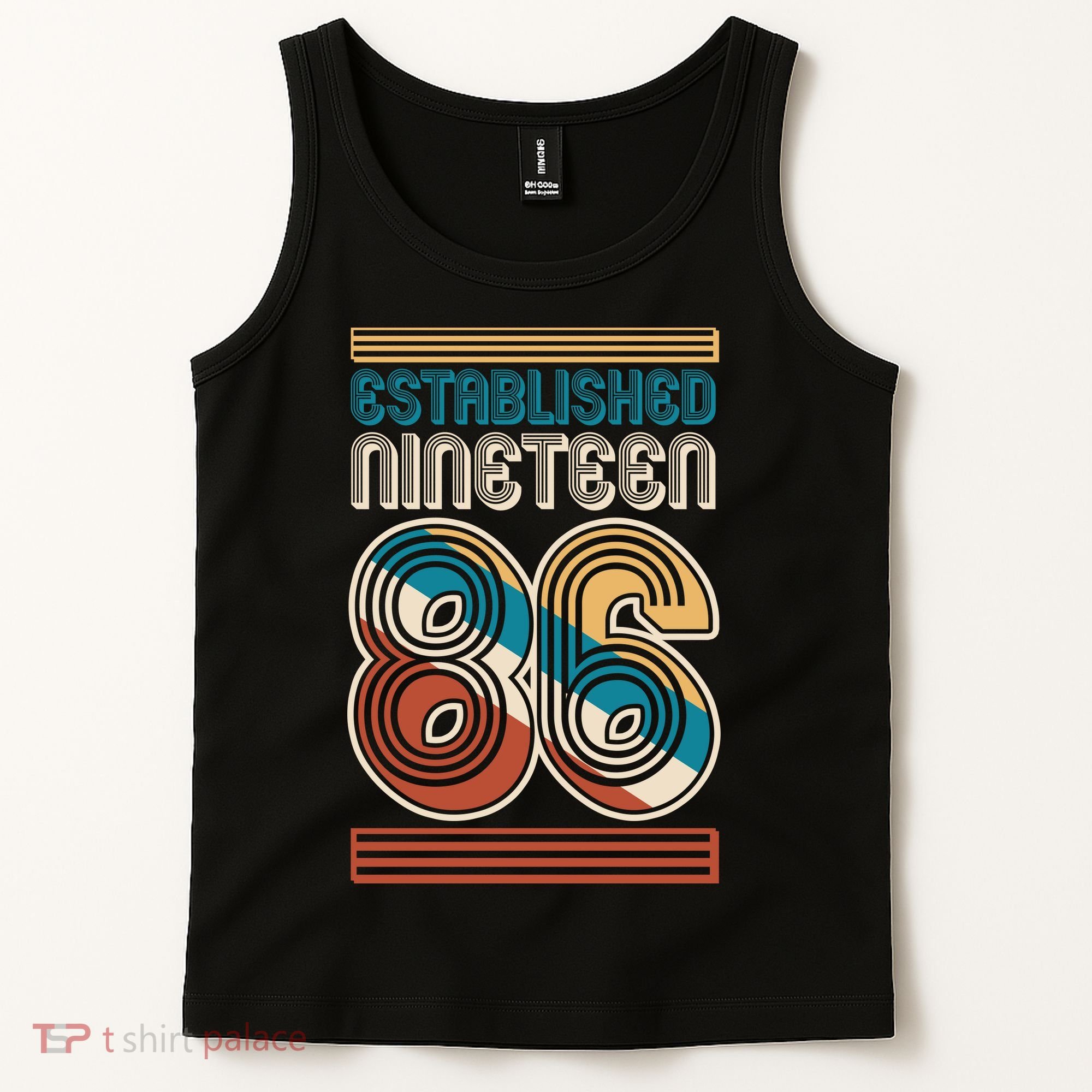 40th Birthday 1986 Established Nineteen 86 Tank Top