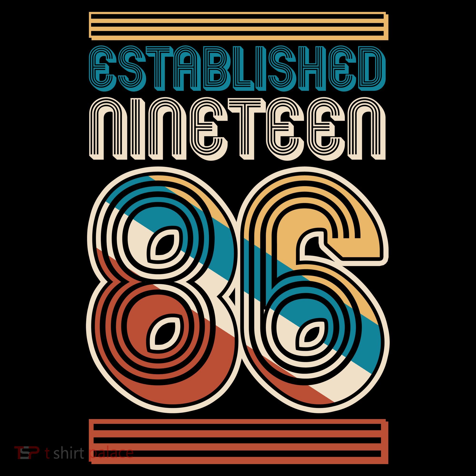 40th Birthday 1986 Established Nineteen 86 Tank Top