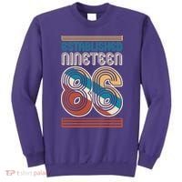 40th Birthday 1986 Established Nineteen 86 Sweatshirt thumb 0