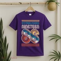 40th Birthday 1986 Established Nineteen 86 T-Shirt thumb 2