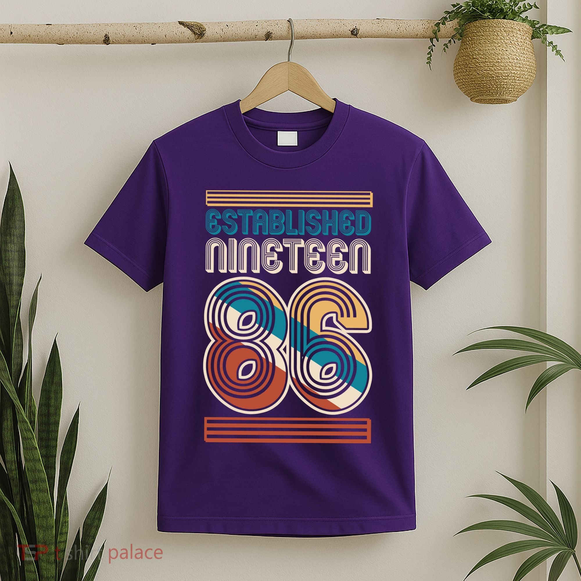 40th Birthday 1986 Established Nineteen 86 T-Shirt