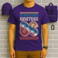 40th Birthday 1986 Established Nineteen 86 T-Shirt thumb 6