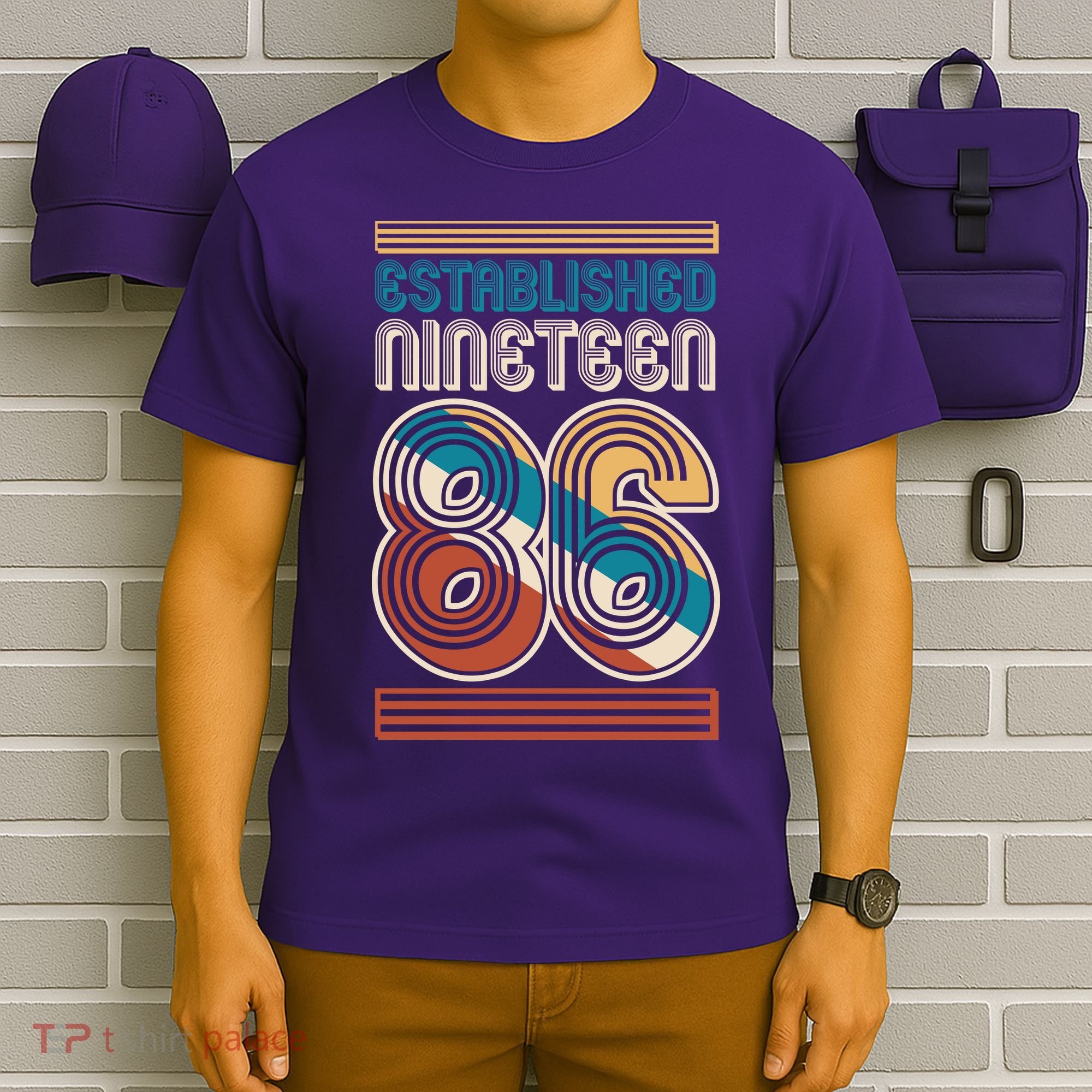 40th Birthday 1986 Established Nineteen 86 T-Shirt